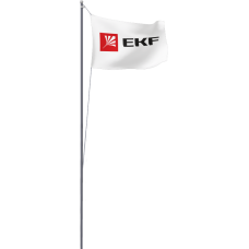 Мачта молниеприемная секционная активная алюминиевая c флагом ММСАС-Ф-13 L=13м EKF PROxima