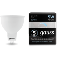 Лампа Gauss LED MR16 GU5.3-dim 5W 530lm 4100K диммируемая 1/10/100