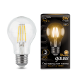 Лампа Gauss LED Filament A60 E27 8W 740lm 3000К 1/10/40