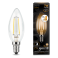 Лампа Gauss LED Filament Свеча E14 7W 550lm 2700К step dimmable 1/10/50