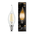 Лампа Gauss LED Filament Свеча на ветру E14 5W 420lm 2700K 1/10/50