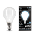 Лампа Gauss LED Filament Шар OPAL E14 5W 450lm 4100K 1/10/50