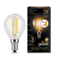 Лампа Gauss LED Filament Шар E14 7W 550lm 2700K step dimmable 1/10/50