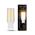 Лампа Gauss LED G9 AC185-265V 5W 500lm 2700K керамика 1/10/200