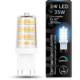 Лампа Gauss LED G9 AC185-265V 3W 300lm 4100K 1/20/200 диммируемая