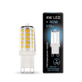 Лампа Gauss LED G9 AC185-265V 4W 410lm 4100K керамика 1/10/200