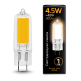 Лампа Gauss LED G4 AC220-240V 4.5W 380lm 3000K Glass 1/10/200