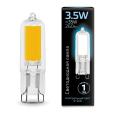 Лампа Gauss LED G9 AC220-240V 3.5W 260lm 4100K Glass 1/10/200