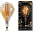 Лампа Gauss LED Vintage Filament A160 8W E27 160*300mm Amber 780lm 2400K 1/6