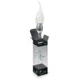 Лампа LED свеча на ветру (прозр) димм 5W 4100K E14 Gauss(60лн)