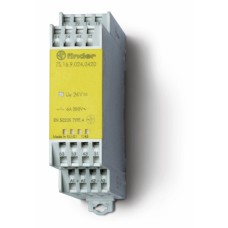 Модульное электромеханическое реле безопасности (реле с принудительным управлением контактами) 4NO+2NC 6A контакты AgNi+Au катушка 48В DC безвинтовые клеммы ширина 22.5мм степень защиты IP54 упаковка 1шт.