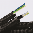Электротруба ПНД гибкая гофр. д.16мм, цвет черный, с кабелем ВВГнг(А)-LS 3х2,5мм2 РЭК `ГОСТ+`, 50м