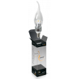 Лампа LED свеча для хр-х люстр прозр на ветру дим 5W 2700K E27 Gauss(6
