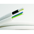 Электротруба ПВХ гибкая гофр. д.20мм, цвет серый, с кабелем ВВГнг(А)-LS 3х2,5мм2 РЭК ``ГОСТ+``, 100м