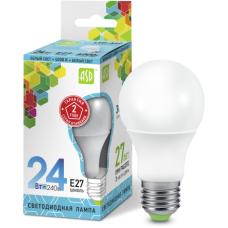 Лампа светодиодная LED-A60-standard 24Вт 230В Е27 4000К 2160Лм ASD