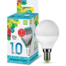 Лампа светодиодная LED-ШАР-standard 10Вт 230В Е14 4000К 900Лм ASD