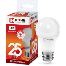 Лампа светодиодная LED-A65-VC 25Вт 230В Е27 6500К 2250Лм IN HOME