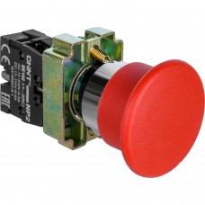 Кнопка управления `Грибок` Д.40мм (2) с самовозвратом NP2-BC42 без подсветки красная 1НЗ IP40
