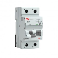 Дифференциальный автомат DVA-6 1P+N 63А (C) 300мА (A) 6кА EKF AVERES