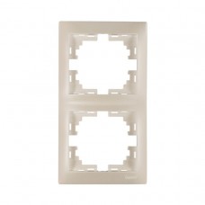 MIRA Рамка 2-ая вертикальная жемчужно-белый перламутр без вставки (10шт/120шт)