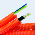 Электротруба ПНД гибкая гофр. д.16мм, цвет оранжевый, с кабелем ВВГнг(А)-LS 3х2,5мм2 РЭК `ГОСТ+`, 25м