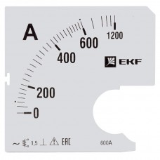 Шкала сменная для A961 600/5А-1,5 EKF PROxima