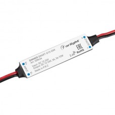 Диммер SMART-D15-DIM (12-24V, 1x3A, 2.4G) (ARL, IP20 Пластик, 5 лет)