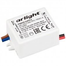 Блок питания ARJ-KE21300-PFC-TRIAC-A (6.3W, 300mA) (ARL, IP44 Пластик, 5 лет)