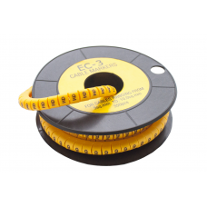 Маркер кабельный трубчатый в рулоне сечение 0,75-3 кв.мм (9)