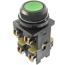 КЕ-012 У3 исп.2, зелёный, 3з+1р, цилиндр, IP40, 10А, 660В, выключатель кнопочный (ЭТ)