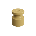 Изолятор универсальный пластиковый, цвет - песочное золото (100шт/уп)