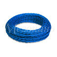 Провод монтажный витой ПВХ 2х2,5мм, цвет - синий шелк (бухта 50м), ТМ `МЕЗОНИНЪ`