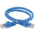 ITK Коммутационный шнур кат. 6 UTP PVC 15м синий