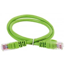 ITK Коммутационный шнур кат. 6 UTP PVC 0,5м зеленый