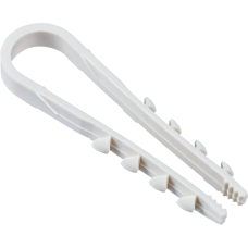 Дюбель-хомут 5-10мм для круглого кабеля нейлон белый (25шт/упак) IEK