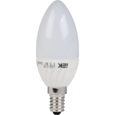 Лампа светодиодная C37 свеча 5 Вт 400 Лм 220 В 3000 К E14 IEK