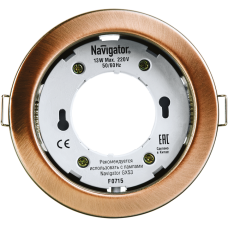 Светильник Navigator 71 282 NGX-R1-006-GX53(Черненая медь)