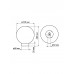 Светильник НТУ 03- 60-251 шар d=250 мм IP54 (прозрачный ПММА, основание плоское ПК, Е27) TDM