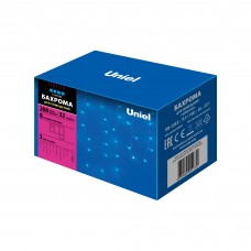 ULD-B3010-200/DTA BLUE IP20 Бахрома светодиодная с контроллером, 200 светодиодов, 3 м, синий, IP20, провод прозрачный