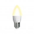 LED-C37 7W/WW/E27/FR PLP01WH Лампа светодиодная. Форма «свеча», матовая. Серия ЯРКАЯ. Теплый белый с