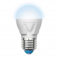 LED-G45 7W/NW/E27/FR PLP01WH Лампа светодиодная. Форма «шар», матовая. Серия ЯРКАЯ. Белый свет (4000