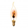 IL-N-CW35-3/RED-FLAME/E14/CL Лампа декоративная с типом свечения `эффект пламени`. Форма «свеча на в