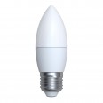 LED-C37-7W/WW/E27/FR/NR Лампа светодиодная. Форма `свеча`, матовая. Серия Norma. Теплый белый свет (