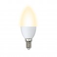 LED-C37-9W/WW/E14/FR/NR Лампа светодиодная. Форма `свеча`, матовая. Серия Norma. Теплый белый свет (