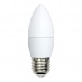 LED-C37-9W/NW/E27/FR/NR Лампа светодиодная. Форма `свеча`, матовая. Серия Norma. Белый свет (4000K).