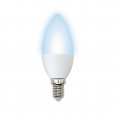 LED-C37-11W/NW/E14/FR/NR Лампа светодиодная. Форма `свеча`, матовая. Серия Norma. Белый свет (4000K)