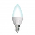 LED-C37 7W/4000K/E14/FR/DIM PLP01WH Лампа светодиодная, диммируемая. Форма «свеча», матовая. Серия Я