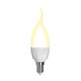 LED-CW37 7W/3000K/E14/FR/DIM PLP01WH Лампа светодиодная, диммируемая. Форма «свеча на ветру», матова