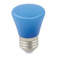 LED-D45-1W/BLUE/E27/FR/С BELL Лампа декоративная светодиодная. Форма `Колокольчик`, матовая. Цвет си