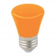 LED-D45-1W/ORANGE/E27/FR/С BELL Лампа декоративная светодиодная. Форма `Колокольчик`, матовая. Цвет 